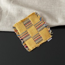 오릴리 네팔 수제 직조 패브릭 티 코스터 컵받침 시리즈 16종, 1개, #17