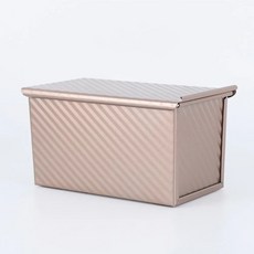 빵틀완벽하게 구운 빵을 위한 뚜껑이 있는 1Pcs 붙지 로프 팬 - 가정용 주방을 오븐 안전한 베이크웨어 청, Rose L, 1개