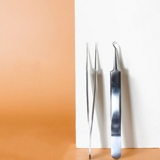 정밀 핀셋 커브형 족집게 여드름 피지 뾰루지 제거 oji*78018Yb