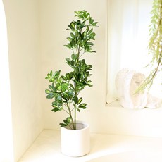 인테리어 조화나무 인조나무 화분 쉐프렐라 무늬 홍콩야자 3size, 그린_130cm, 1개