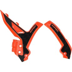 Acerbis X-Grip Frame Guards 16 KTM OrangeBlack Compatible with KTM 125SX250SX250SX-F250XC250XC-F30