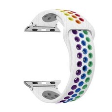 밴드 스포츠 스트랩 통기성 팔찌, 1개, 14. 41 white pride