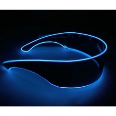 西門町發光派對屋 科技感發光眼鏡，派對造型必備，多色可選，炒熱氣氛神器, 螢光綠, 1個