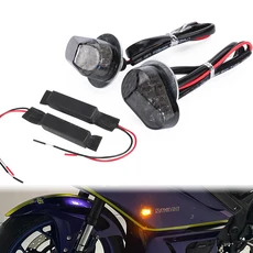 2024 YZF-R3 LED 방향 지시등 플러시 마운트 연기 깜박이 성 노출증 조명 YAMAHA R3 R25 2014-2023, 01 Smoke