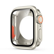 Rabbit Technolog 適用Apple Watch手錶殼 蘋果手錶全包錶殼, 秒變款-星光銀, 1個