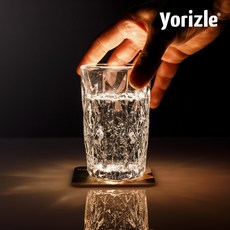 요리즐 매직터치 LED 코스터 컵받침, 그린, 1개