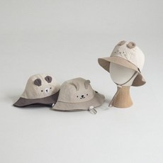 작은모자KC 베베애니멀버킷햇<br><브라운(베어)/연베이지(퍼피)/진베이지(래빗)><br>*FREE(6m~20m)*