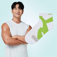 [셀버린 프로 레벨 양말 여성 단목] 발목보호대 크로스핏 마라톤 러닝양말 발목테이핑, 화이트, 1개