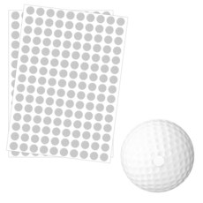 Sinbana 골프 클럽 및 골프공용 화이트 반사 도트 스티커 150개 0.65cm/0.26인치 소형 고반사 런치 모니터 시뮬레이터 고속 카메라 모니터용, 300