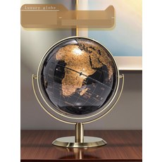 고급 지구본 장식품 대형 서재 인테리어 조명 책상 지도, 대형-블루 23cm, 1개, 기본 색상