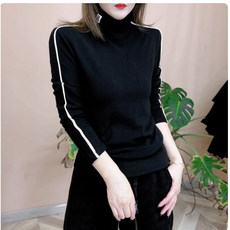 쌍천 여성 봄 가을겨울 여자 골프 의류 캐주얼 탑 긴팔 티셔츠 여자 하프 터틀넥 느슨한 패션 따뜻한 여자 골프티셔츠 A25102814