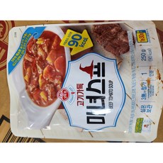 오뚜기 LIGHT&JOY 고기가득 마녀스프, 250g, 3개