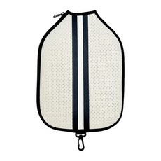 GHSHOP 피클 볼 패들 커버 피클 볼 라켓 케이스 남성 여성 파우치 보호 선물 라켓 소매 패들 케이스 실외 연습을위한, 네오프렌 직물, 베이지 색 검은, 1개