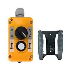 AUTO OCCASION 방수 산업용 2 버튼 회전 전기 호이스트 크레인 푸시 스위치 박스 홀더 COB 업 다운 드라이빙 컨트롤 306710 8992343809, AUTO OCCASION 방수 산업용 2 버튼 회전 버