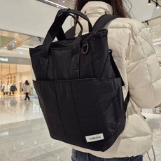 투바이젠 가벼운 기저귀 가방 백팩, 블랙