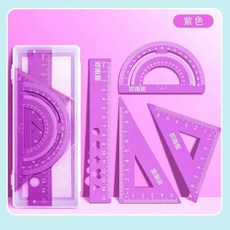 알루미늄 합금 눈금자 문구 세트 다기능 잉용 삼각형 조합 각도기 in