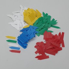 식물 이름표 꽃이름표 텃밭팻말 수목표찰 화분 팻말 꽃이름표 5cm 100P, 본상품, 1개