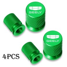 4pcs 자동차 휠 타이어 밸브 캡 스템 커버 Airdust 방수 Geely Atlas Coolray Emgrand EC7 EC8 X7 EX7 CK2, Geely-6