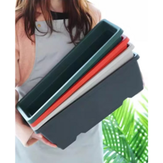 꽃누리가드너 직사각 화분+받침대 세트, 10개, 그레이