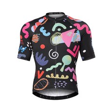 LAMEDA 남성용 사이클링 저지 통기성 경량 바이크 반소매 신축성 있는 로드 셔츠 블랙. 163556 7294674065