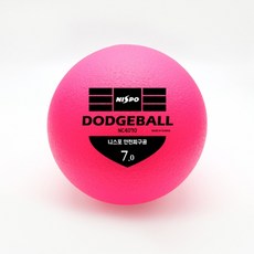 니스포 피구공 7인치 네온레드, NC4070