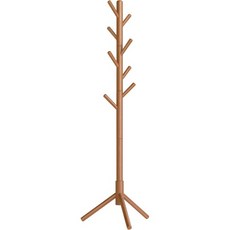 솔리드 우드 코트 랙 8개의 후크가 있는 무료 스탠딩 트리 모양 3개의 높이 옵션 옷 모자 가방 거실 침실 홈 오피스 젤리 핑크 URCR004R01, Gray, Modern
