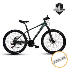 닥터바이크 원터치 21단 디스크브레이크 알루미늄프레임 MTB 자전거 XFP-26, 1개, 170cm, 딥 그린-미조립