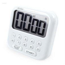 firstok 스톱워치 디지털 타이머 화이트 운동타이머