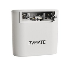 [ 1148343 ] RVMATE RV 프로판 탱크 커버 방수 자외선 차단 화이트 캠퍼 13.6kg(30파운드) 듀얼 탱크에 적합 RV/트레일러/캠퍼 액세서리용
