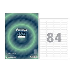 폼텍 LQ-3623 분류표기용 라벨 A4 84칸, 단품