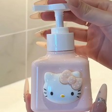 산리오 샴푸통 디스펜서 펌프통 헬로 병 헬로키티 리필통 세제통 키티 샴푸통 마이멜로디, 1개, A. 키티 소분 병