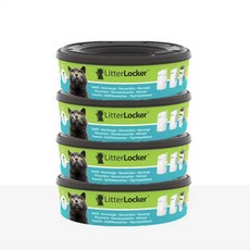 고양이똥쓰레기통 냄새차단 배변 차단 2개 애완동물 휴지통 5롤 클린 화장실 3세대, 쓰레기 교체봉투 4개입