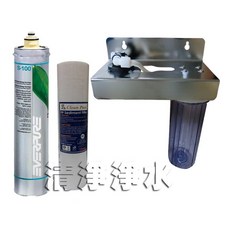 清淨淨水店 美國Everpure S100淨水器 生飲級 NSF濾心 不銹鋼鵝頸 超值組, S100102ST-2650