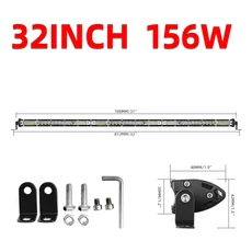 CO LIGHT 10D 인치 52W LED 작업 표시줄 콤보 4x4 오프로드 트랙터 ATV, 04 32inch 156W