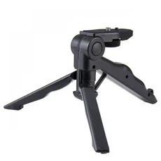 Portable Tripod Mini Handheld Phone Holder Stick For Camera, 01 Black