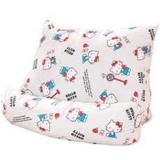 日本旭川Hello kitty授權釋壓多功能抬腿枕 三角枕 交換禮物, 經典灰