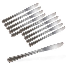 고급 스텐 양식 스푼 포크 나이프 업소용 커트러리 양식기 (10개/50개/100개), 10개