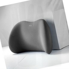 허리쿠션 자동차허리쿠션 의자목쿠션 목쿠션, 다크그레이