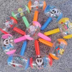 嗨購 新款PVC充氣玩具，大錘帶鈴鐺佩琪榔頭，安全趣味寶寶互動玩具, 1個, 26cm左右 小錘