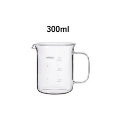 HARIO 玻璃量杯 耐熱玻璃量杯 300ml 咖啡壺適用 精準測量, 1個, 300ml玻璃量杯, 透明