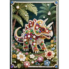 동물 특수 모양 부분 드릴 아트 페인팅 키트 선물 도트, 1개, 6. HZZ054