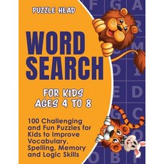Word Search for Kids Ages 4 to 8: 100 Challenging and Fun Puzzles for Kids to Improve Vocabulary Sp... Paperback, Kids Word Search Books