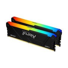 金士頓 FURY DDR4 RGB 記憶體 16GB*2 3200 (32GB) 全新, 1個