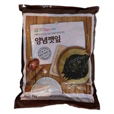 그린이에프앤에스 업소용 양념깻잎, 1개, 4kg