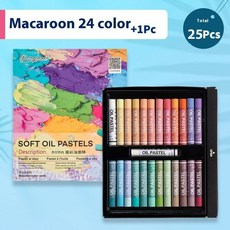 오일파스텔 야외드로잉 전문가용 먼지없는크레용, Macaron 12 Colors