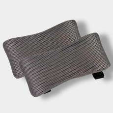 짱픽 하이엔드 여름용 메쉬 쿨 팔꿈치쿠션 의자팔걸이쿠션 2P, 그레이