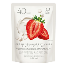 딜라이트 프로젝트 상큼한 딸기칩&요거트큐브, 5개, 10g