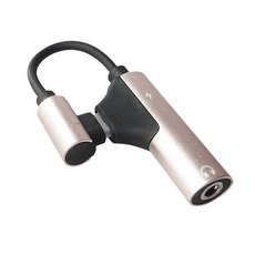 USB C - 3.5mm 인터페이스 헤드폰 증폭기 HiFi 이어폰 사운드 증폭기, 1개