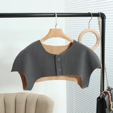 어깨 넥 목 워머 보온 방한 보호대 수면 중년 보호 산모 월 남녀 조끼 따뜻한 잠자는, E. 풀 벨벳 다크 그레이