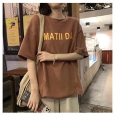 MATII DA 字母寬鬆短袖T恤